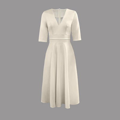 Vestido Midi Tanja Evasé, Elegante para Invitada de Boda