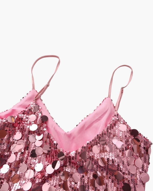 Vestido Corto de Lentejuelas para Fiesta