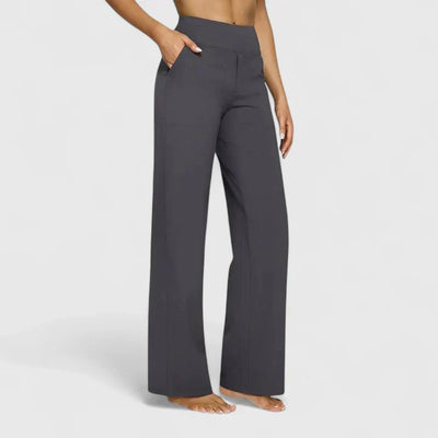 Pantalón Nadine de Pierna Ancha con Cintura Elástica