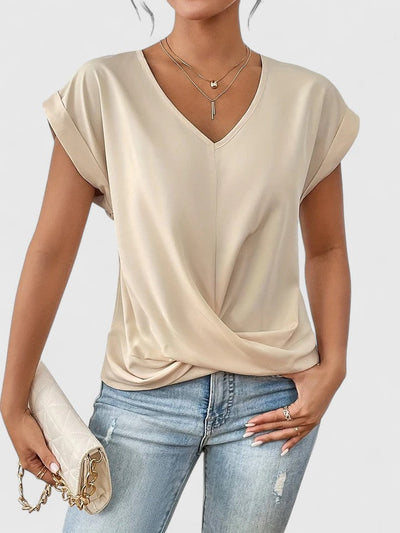 Mahrianne | Top Casual de Cuello en V
