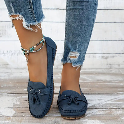 Becky | Mocasines Sin Cordones de Piel Suave