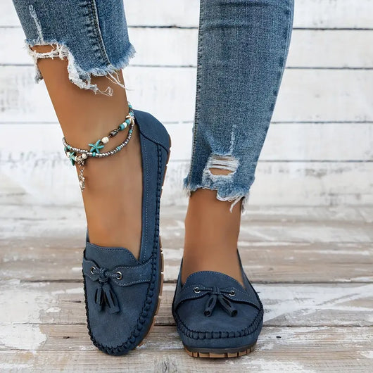 Becky | Mocasines Sin Cordones de Piel Suave