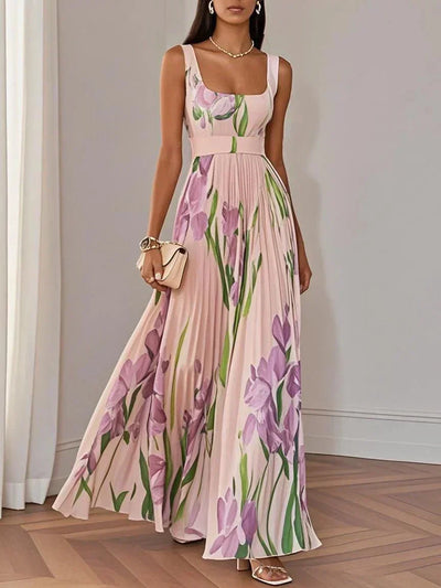Brooklyn | Vestido Evasé Boho Floral Fluido