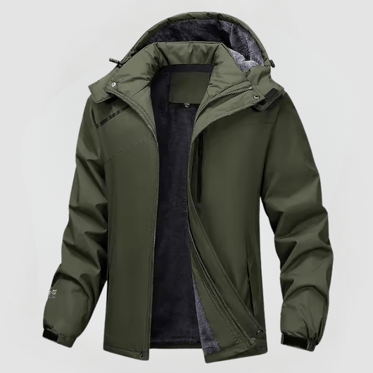 Chaqueta de Invierno Hendrik con Capucha y Cremallera