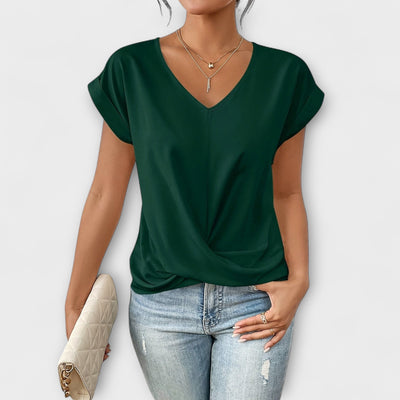 Carlinda | Top Elegante de Cuello en V