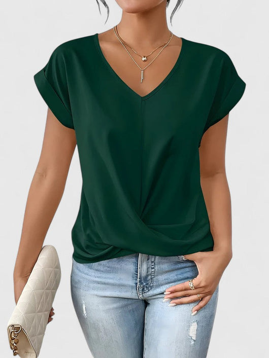 Mahrianne | Top Casual de Cuello en V