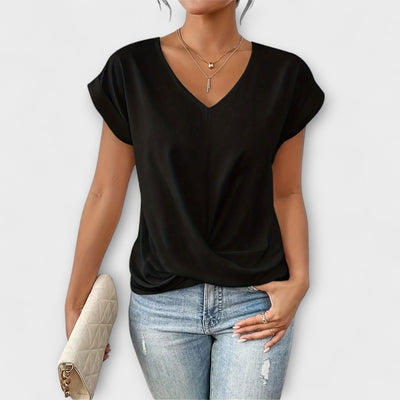 Carlinda | Top Elegante de Cuello en V