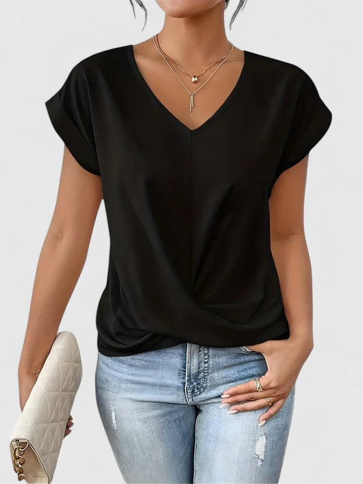 Mahrianne | Top Casual de Cuello en V
