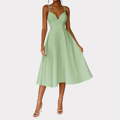Vestido Midi Regine de Tirantes para Boda