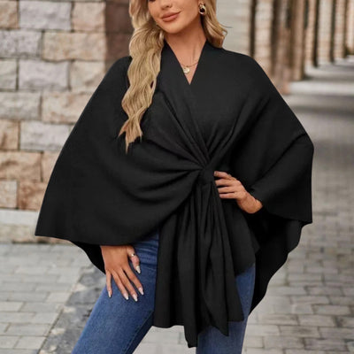 Top Veronika Estilo Capa con Nudo Frontal