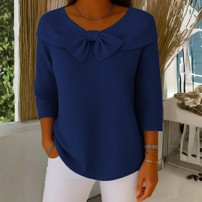 Top Dorothea con Lazo y Manga Tres Cuartos