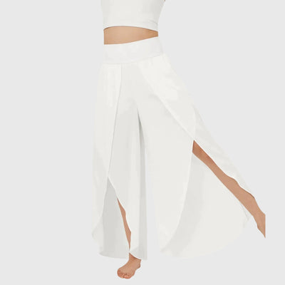 Pantalones Magdalena Boho de Pierna Ancha con Aberturas