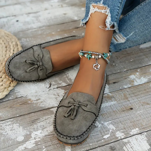 Becky | Mocasines Sin Cordones de Piel Suave