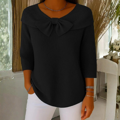 Top Dorothea con Lazo y Manga Tres Cuartos