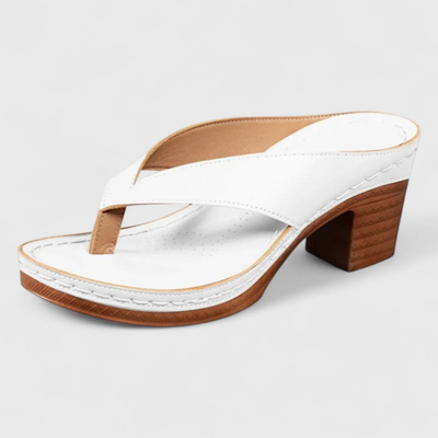 Sandalias Birgit de Dedo con Tacón Grueso