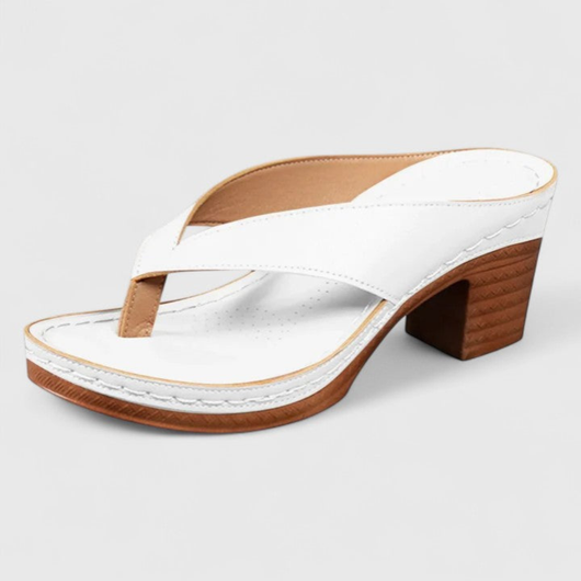Sandalias Birgit de Dedo con Tacón Grueso