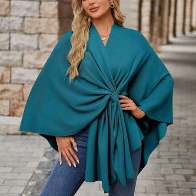 Top Veronika Estilo Capa con Nudo Frontal