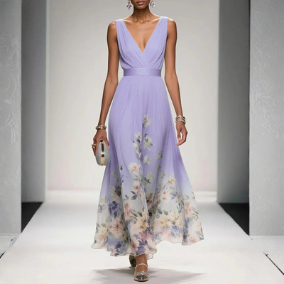 Vestido Largo Floral Britta para Invitadas de Boda