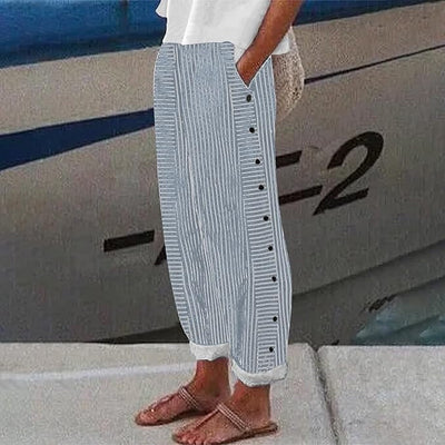 Sera | Pantalón de Rayas con Botones