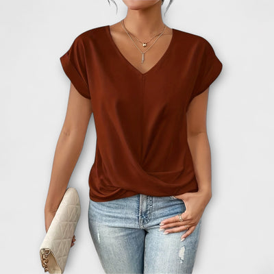 Carlinda | Top Elegante de Cuello en V
