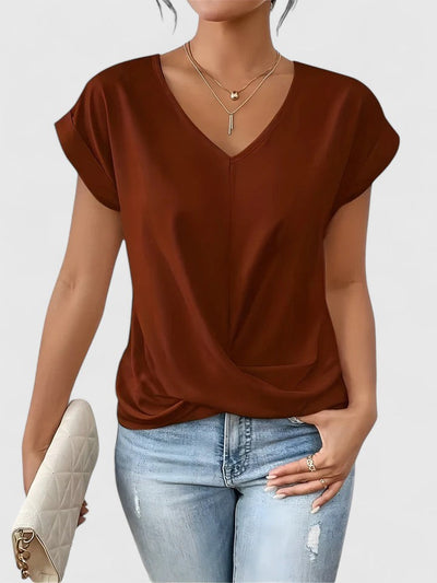 Mahrianne | Top Casual de Cuello en V