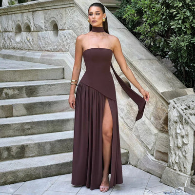Vestido Largo Asimétrico Sabina para Boda