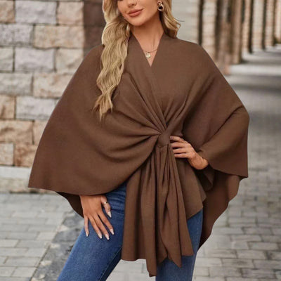 Top Veronika Estilo Capa con Nudo Frontal