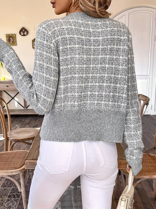 Cárdigan Elisa Corto de Tweed a la Moda