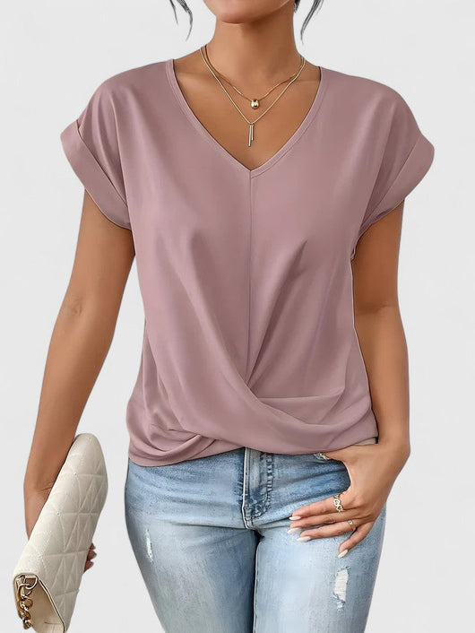 Mahrianne | Top Casual de Cuello en V