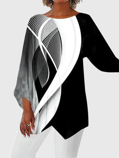 Alayah | Top Elegante de Cuello Redondo