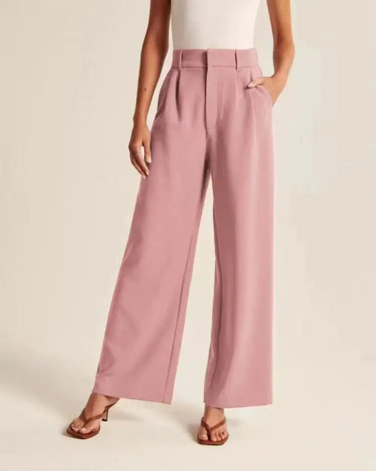 Pantalón Barbara de Pierna Ancha y Talle Alto