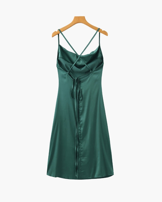 Vestido Lencero de Seda Old Money