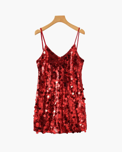 Vestido Corto de Lentejuelas para Fiesta