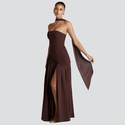 Vestido Largo Asimétrico Sabina para Boda