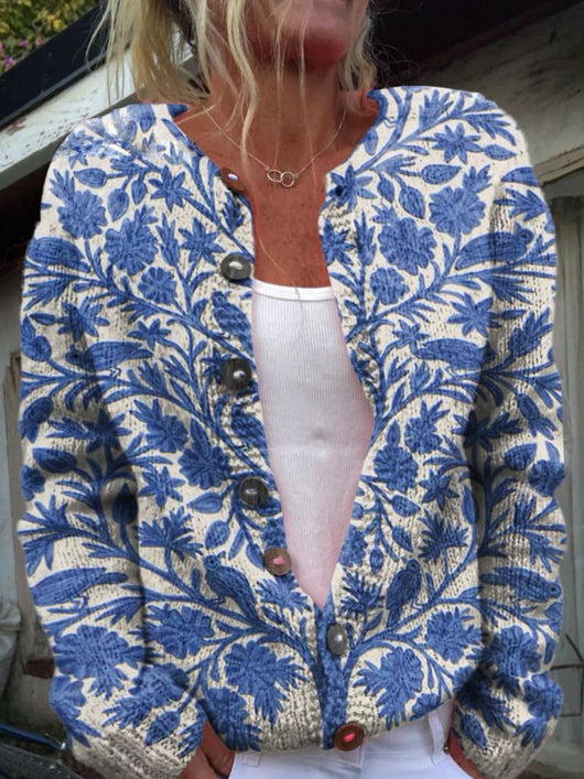 Cárdigan Lena Estampado con Botones