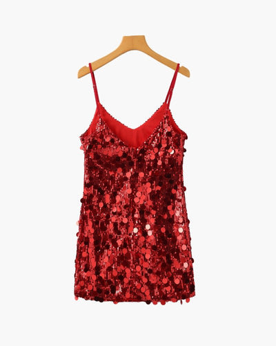 Vestido Corto de Lentejuelas para Fiesta