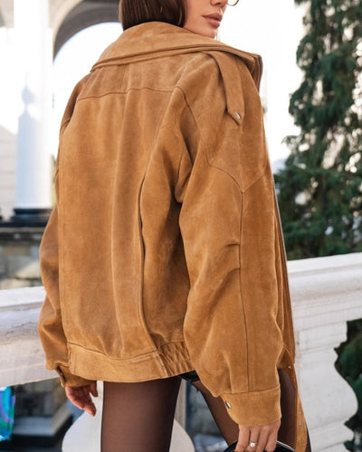 Chaqueta Vintage Efecto Ante