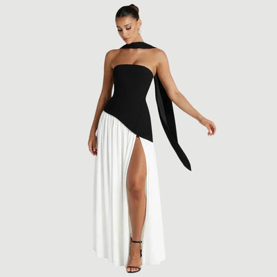 Vestido Largo Asimétrico Sabina para Boda