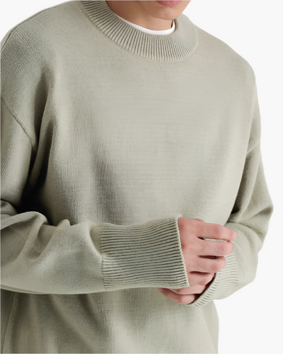 Jersey de Cuello Alto 100% Lana Premium