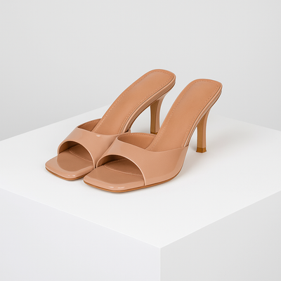 Mules de Tacón Punta Cuadrada – Tacones de Vestir Punta Abierta | Savona