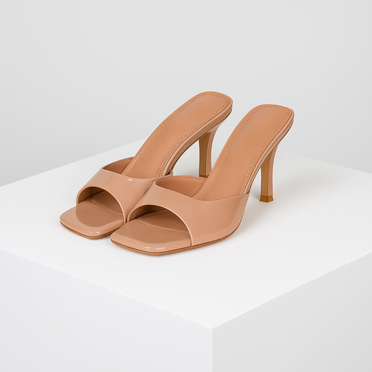 Mules de Tacón Punta Cuadrada – Tacones de Vestir Punta Abierta | Savona