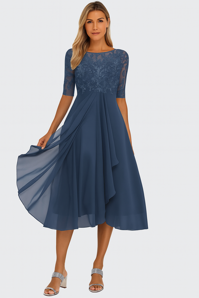 Vestido Midi Greta Evasé para Verano