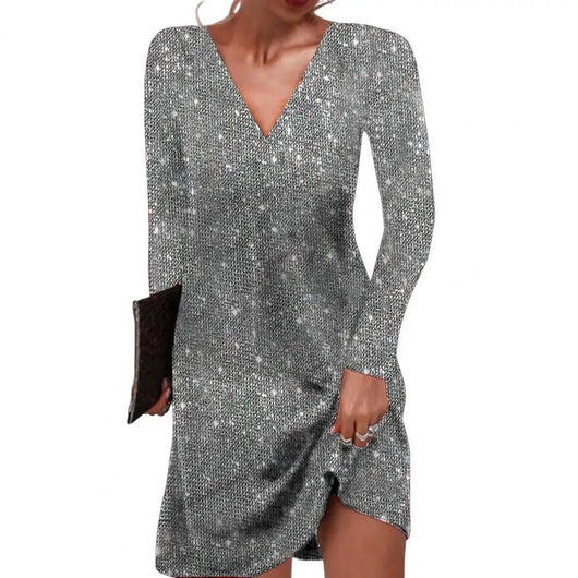 Vestido Jessica Cruzado Elegante con Escote en V
