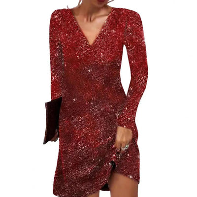 Vestido Jessica Cruzado Elegante con Escote en V