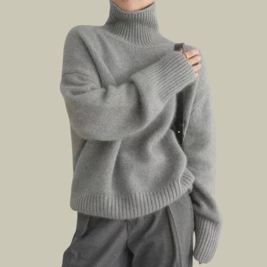Jersey Martina de Cuello Alto en Lana Merino
