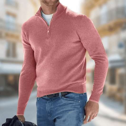 Jersey Casual Roland con Cuello de Cremallera