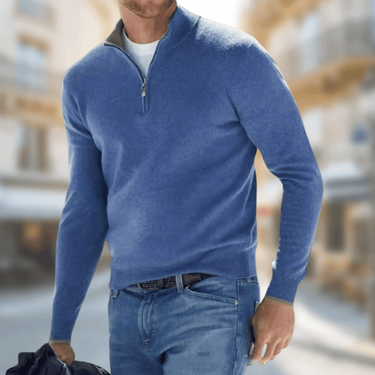 Jersey Casual Roland con Cuello de Cremallera