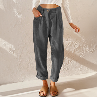 Pantalón Kerstin Ancho de Talle Alto para Verano