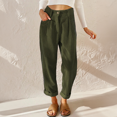 Pantalón Kerstin Ancho de Talle Alto para Verano