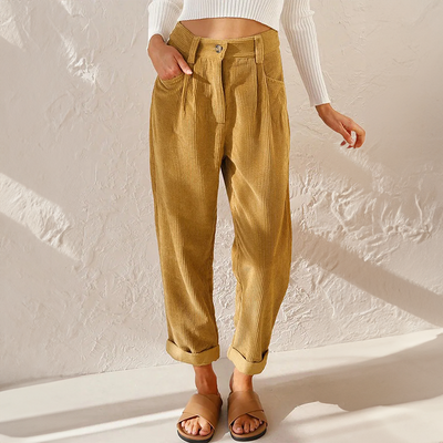 Pantalón Kerstin Ancho de Talle Alto para Verano
